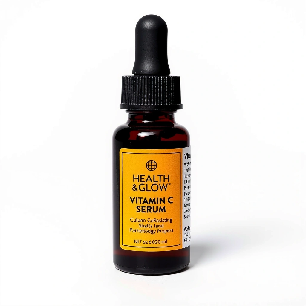 Healthglowessentialsvb & Glow Vitamin C Serum bottle