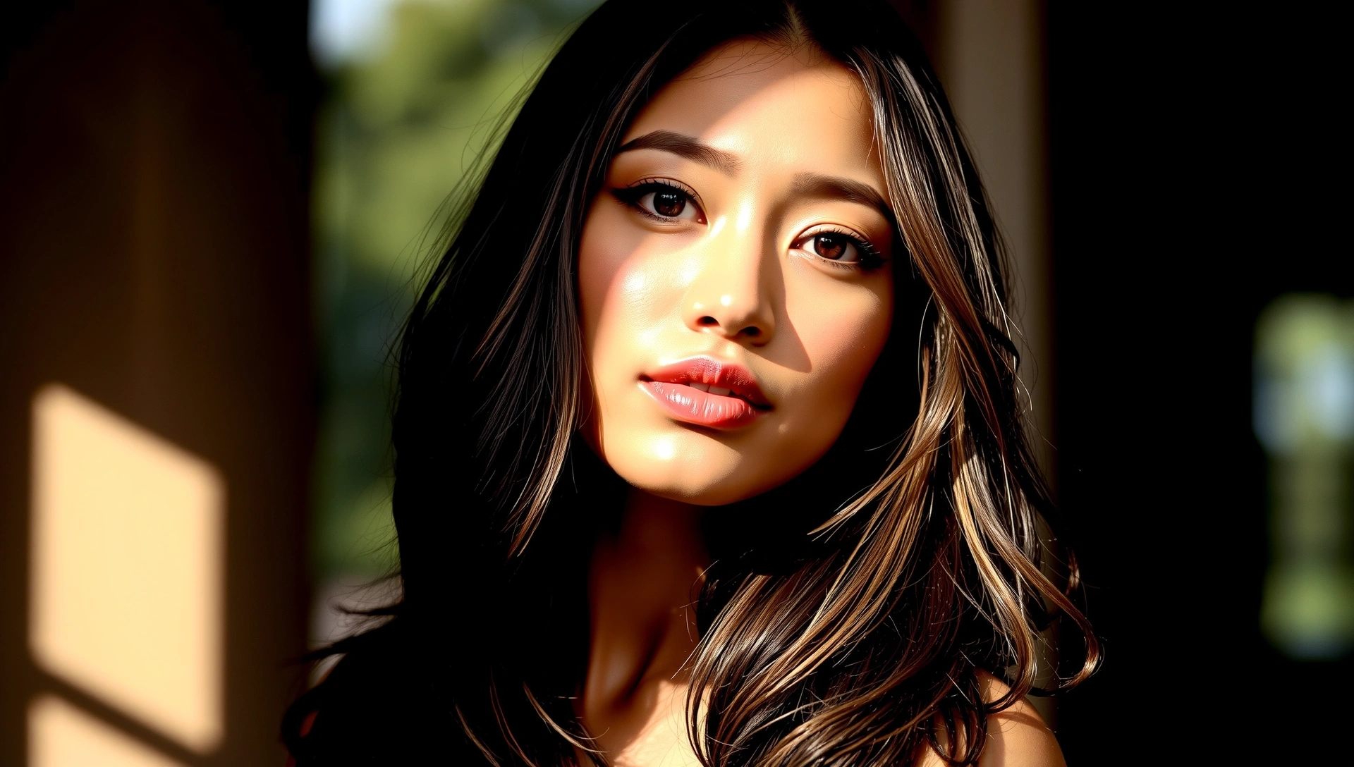 A woman with radiant, healthy skin, surrounded by soft, natural light, symbolizing timeless beauty.